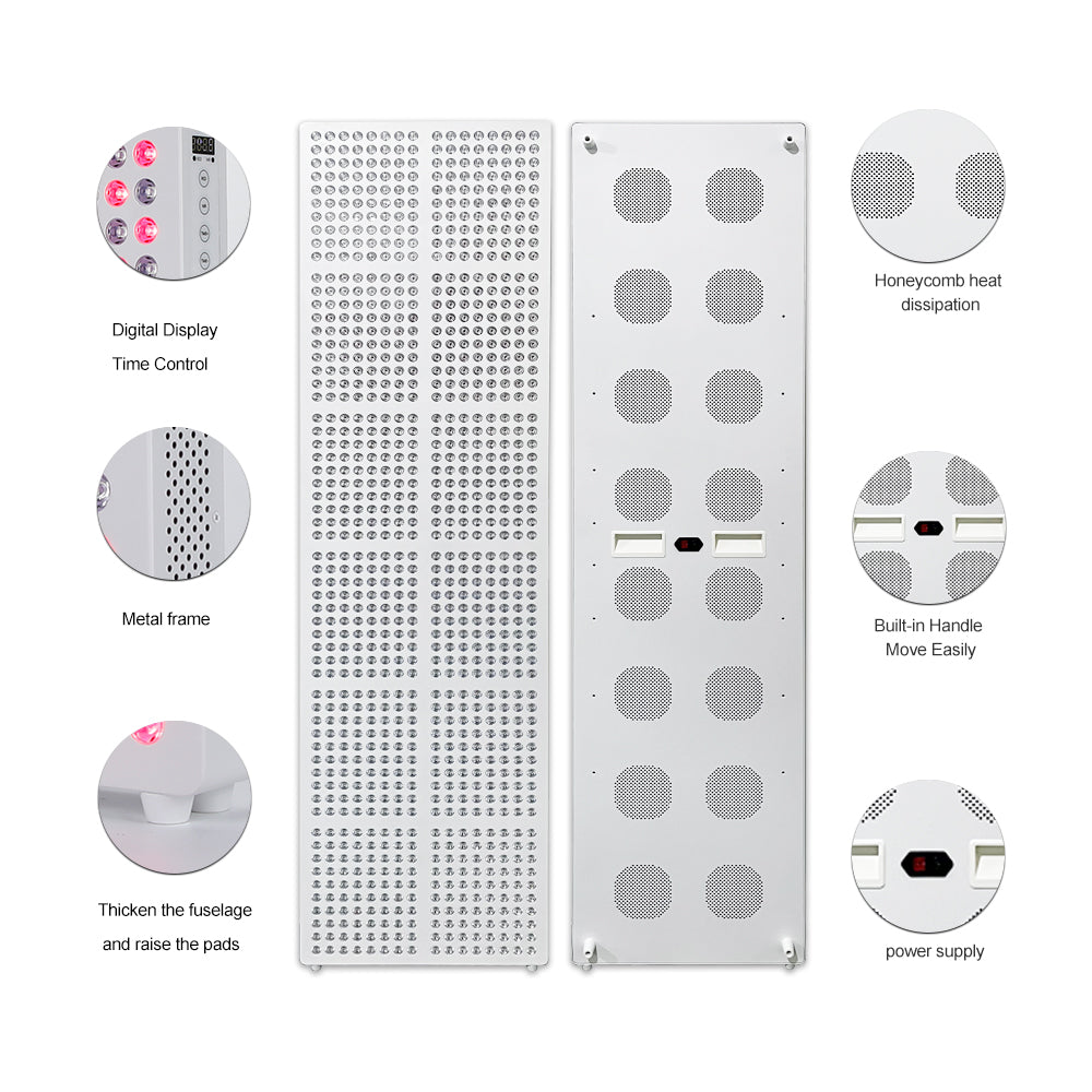 MEGA Red Light Therapy Panel, 960 LEDs, 5 Wavelengths