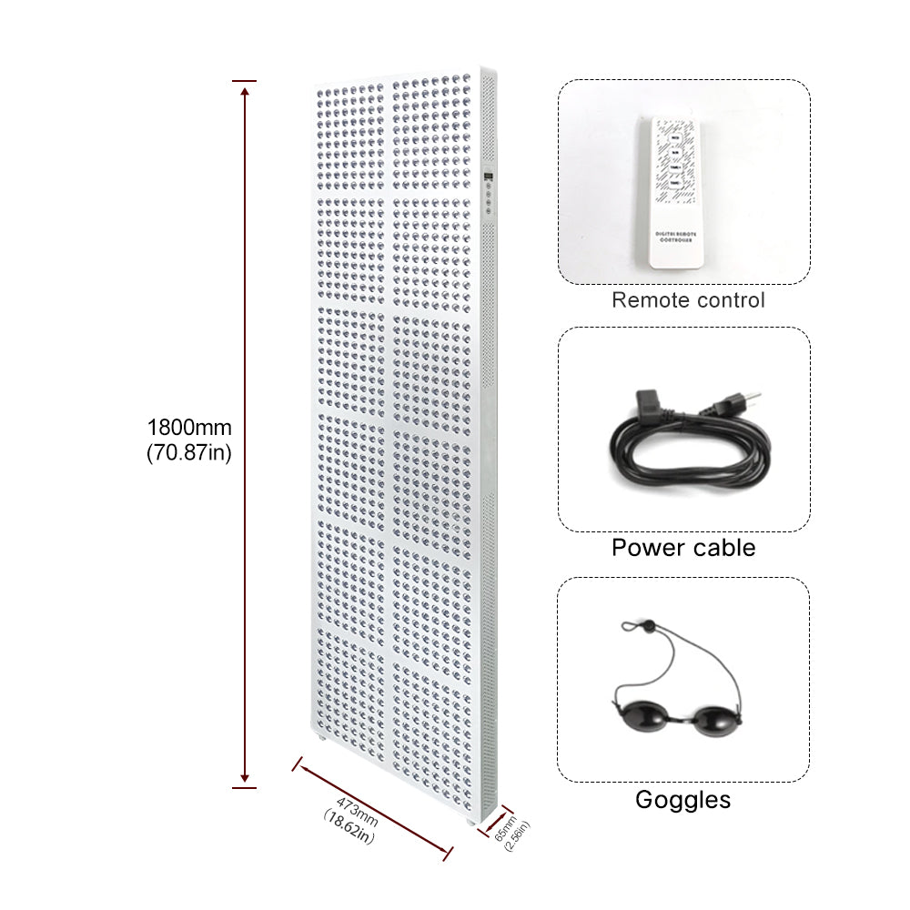 MEGA Red Light Therapy Panel, 960 LEDs, 5 Wavelengths